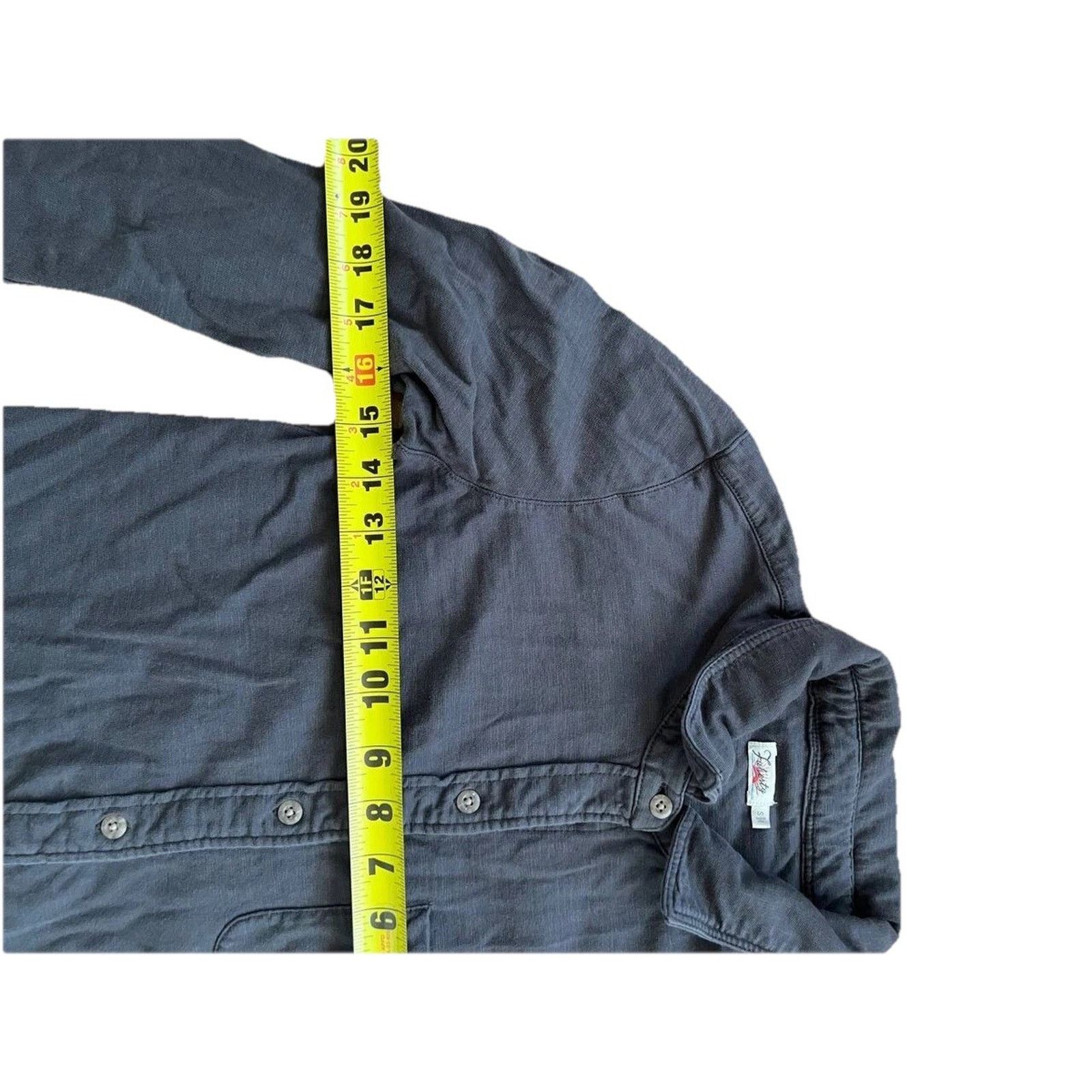 Faherty Faherty Laguna Organic Cotton Shirt Lond Black Small A000866 Size S / US 4 / IT 40 - 9 Thumbnail