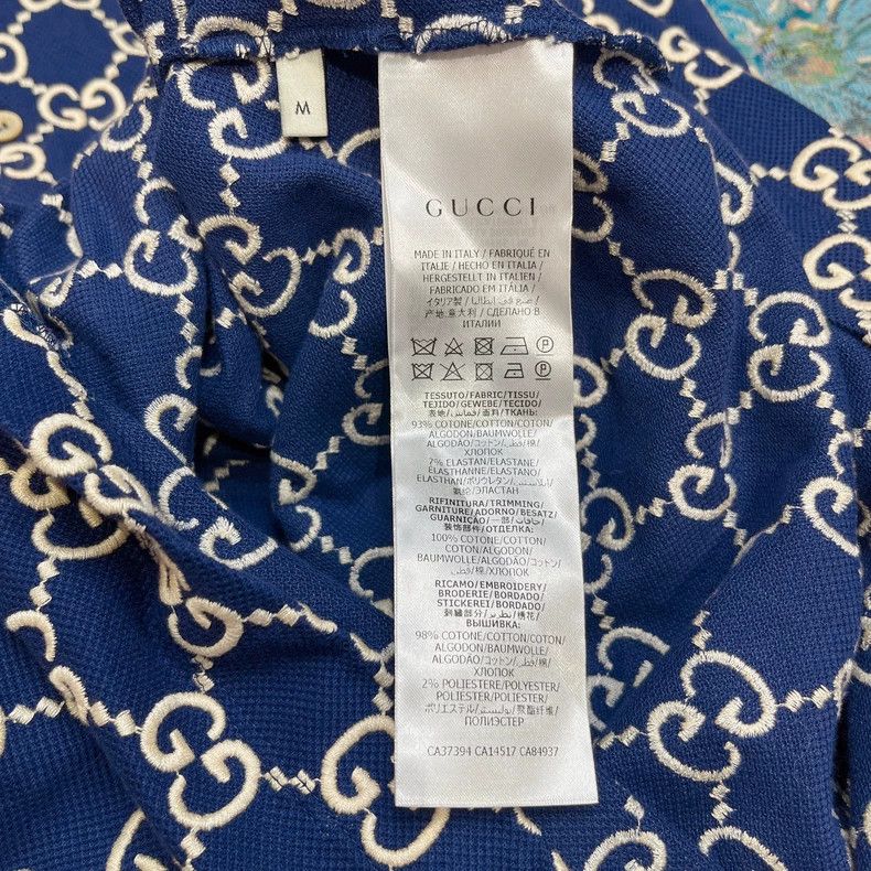 Gucci Gucci full-print short-sleeved polo shirt 2503-Nextarrow Size US M / EU 48-50 / 2 - 3 Thumbnail