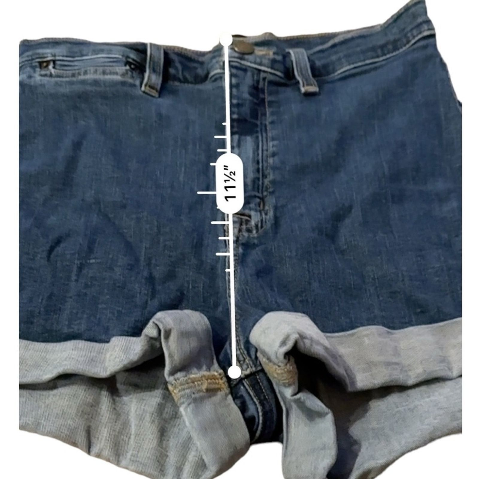 Urban Outfitters Urban Outfitters BDG Pin Up Medium Wash High Rise Shorts 29 Size 29" - 7 Thumbnail