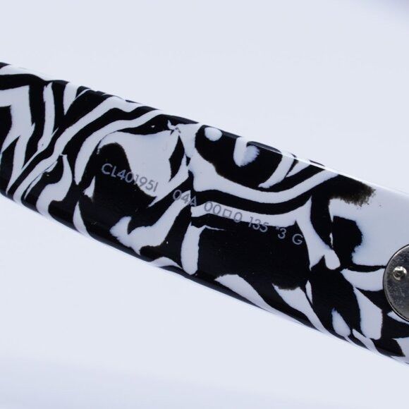 Celine Celine CL40195I 04A Sunglasses Zebra Shield Frame Size ONE SIZE - 9 Thumbnail