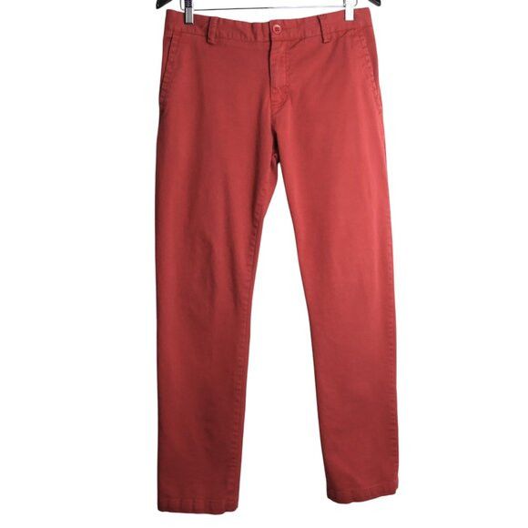 Vintage Vintage Private Member Chino Pants Striking Coral Salmon Red Size US 32 / EU 48 - 1 Thumbnail