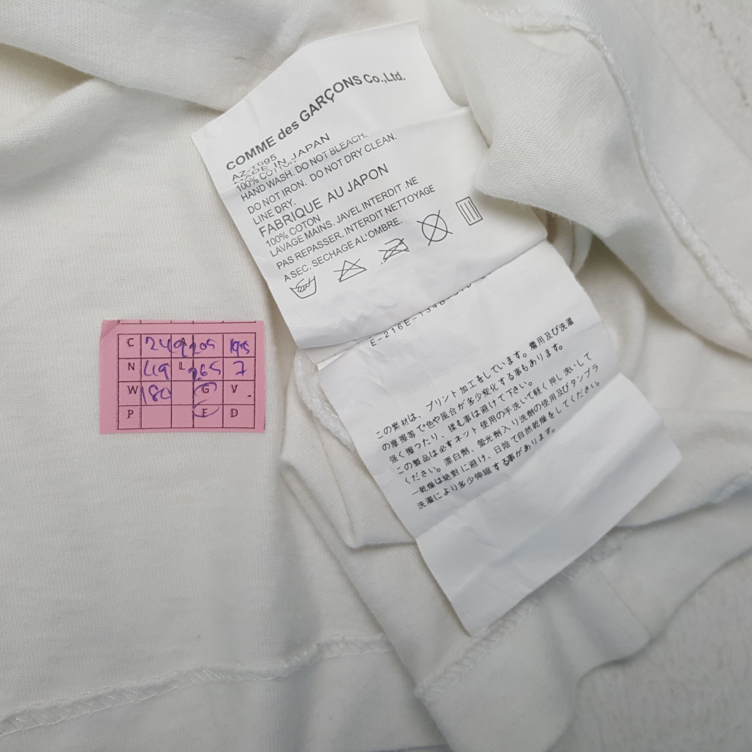 Comme des Garcons PLAY COMME DES GARCONS PLAY Japanese Brand Designer Tshirt Size US M / EU 48-50 / 2 - 5 Thumbnail