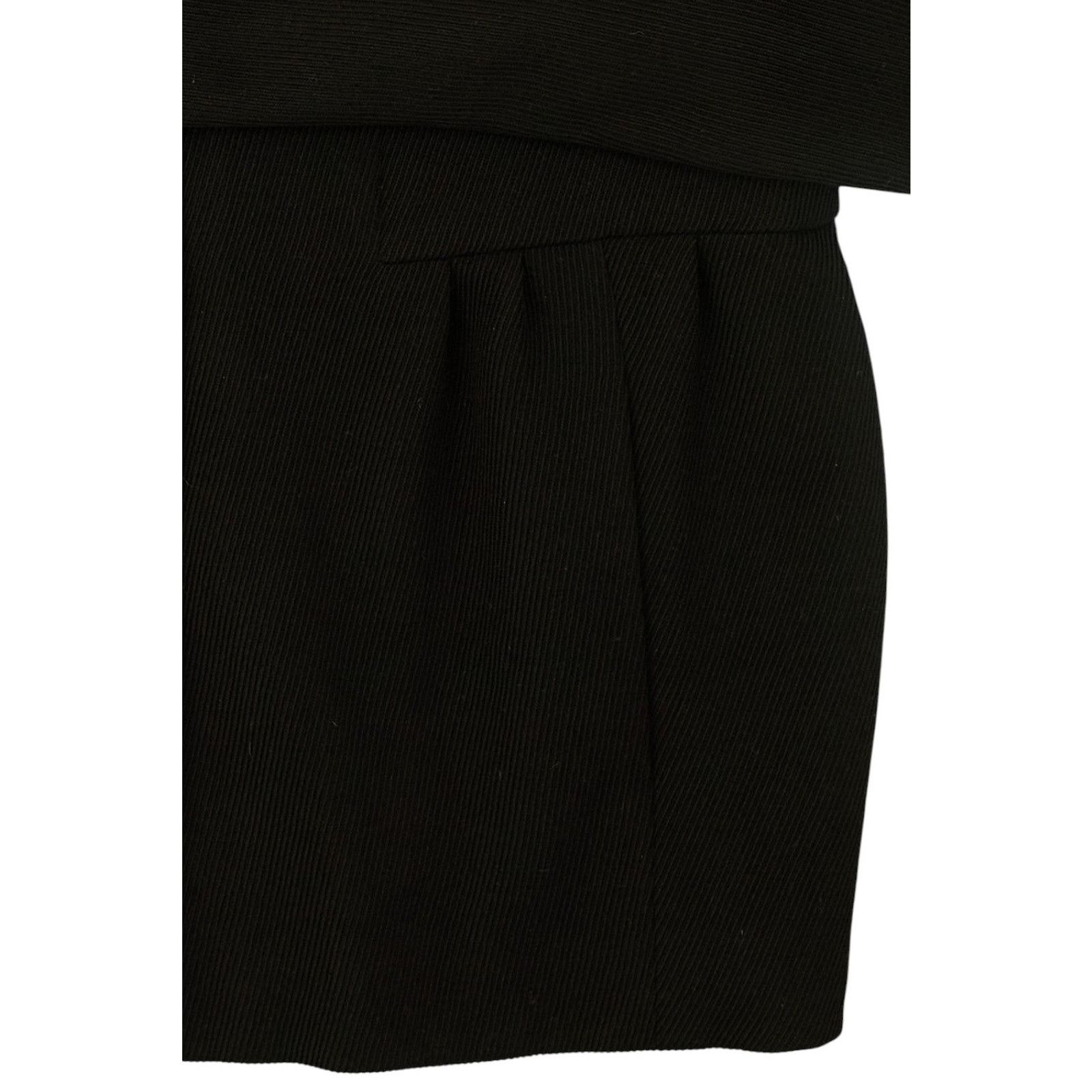 Miu Miu F/W 2007 Black Wool Silk Jacket Size L / US 10 / IT 46 - 3 Thumbnail