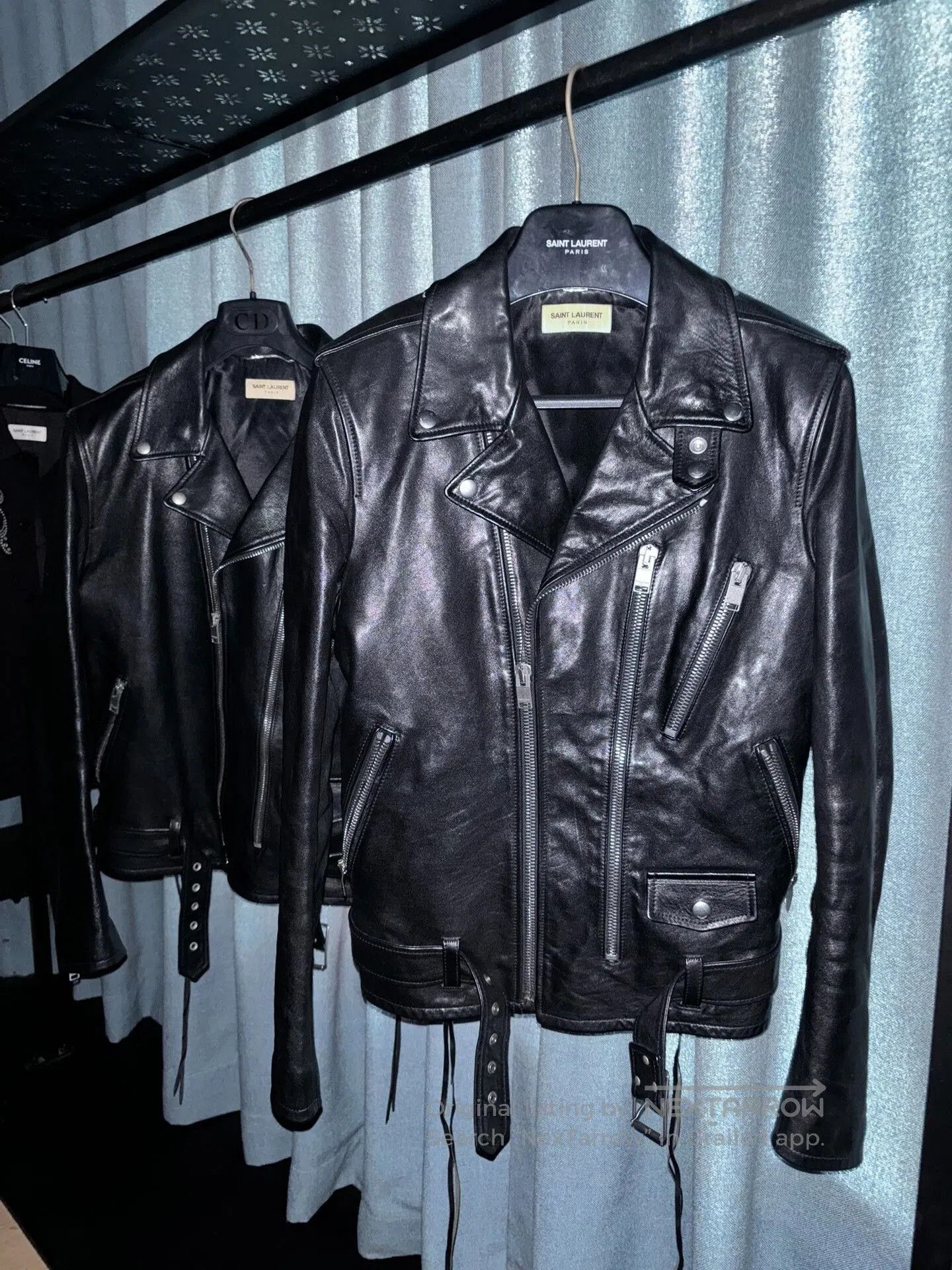 Saint Laurent Paris Saint Laurent Black Leather Motorcycle Jacket. Size US S / EU 44-46 / 1 - 1 Thumbnail