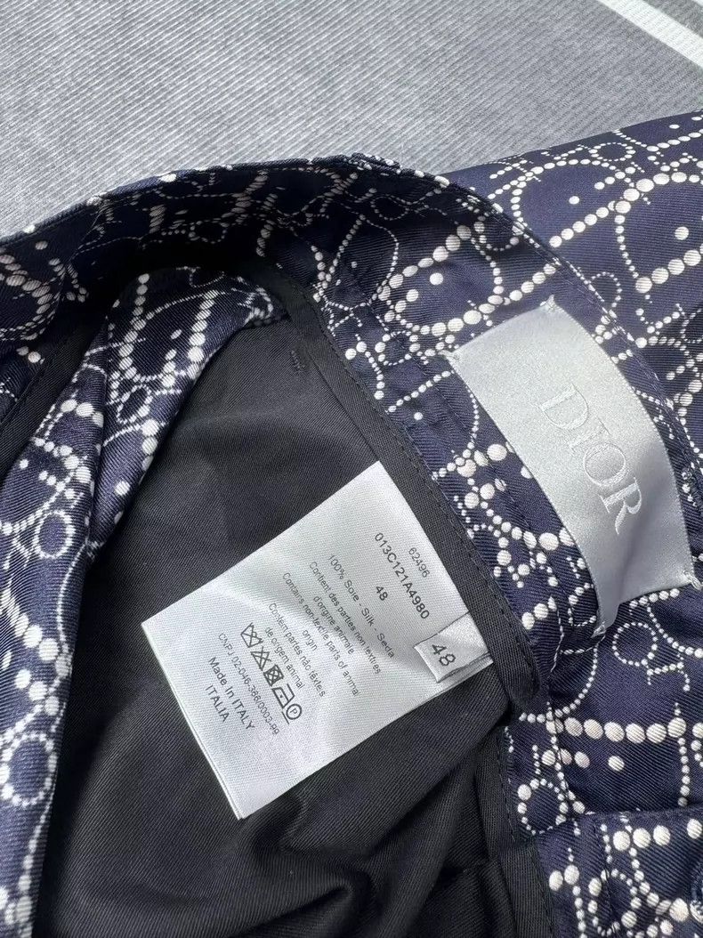 Dior Dior Dark blue silver logo old flower shorts Size US 32 / EU 48 - 6 Thumbnail