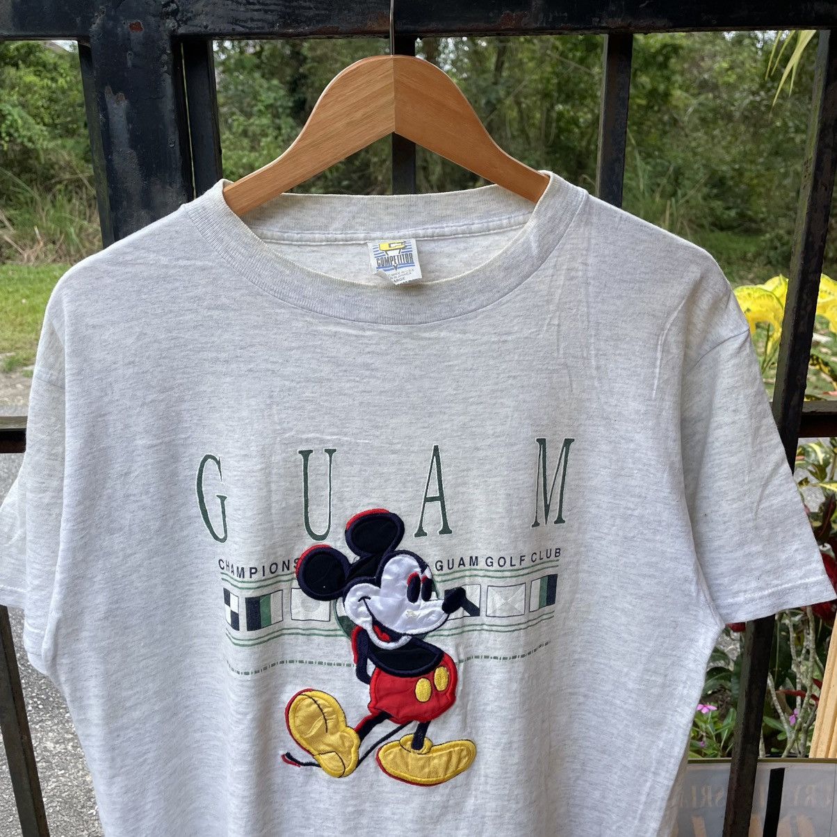 Disney × Mickey Mouse × Vintage 🔥Vintage Mickey Mouse GUAM Big Image Disney Tee Size US L / EU 52-54 / 3 - 4 Thumbnail