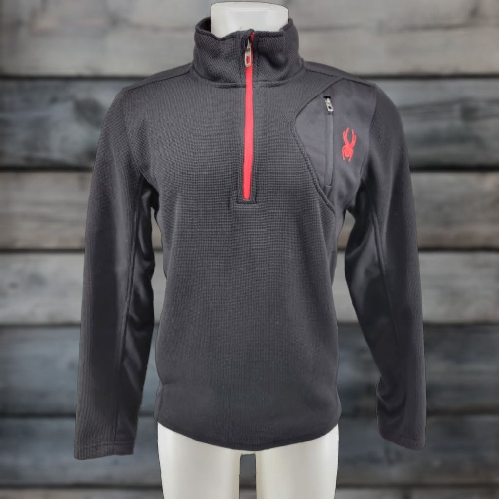 Spyder Spyder Men’s Size Small Black 1/4 Zip Knit Pullover Long Sleeve Logo Shirt Size US S / EU 44-46 / 1 - 1 Thumbnail