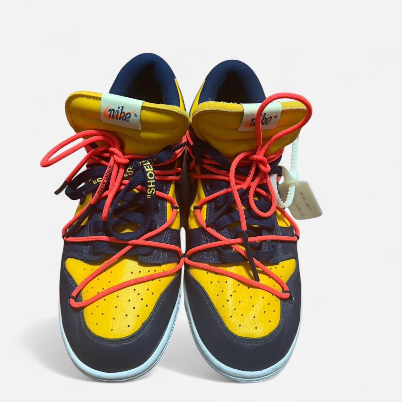 Nike × Off-White Nike x Off-White Dunk Low “University Gold / Midnight Navy” Size US 11 / EU 44 - 4 Thumbnail