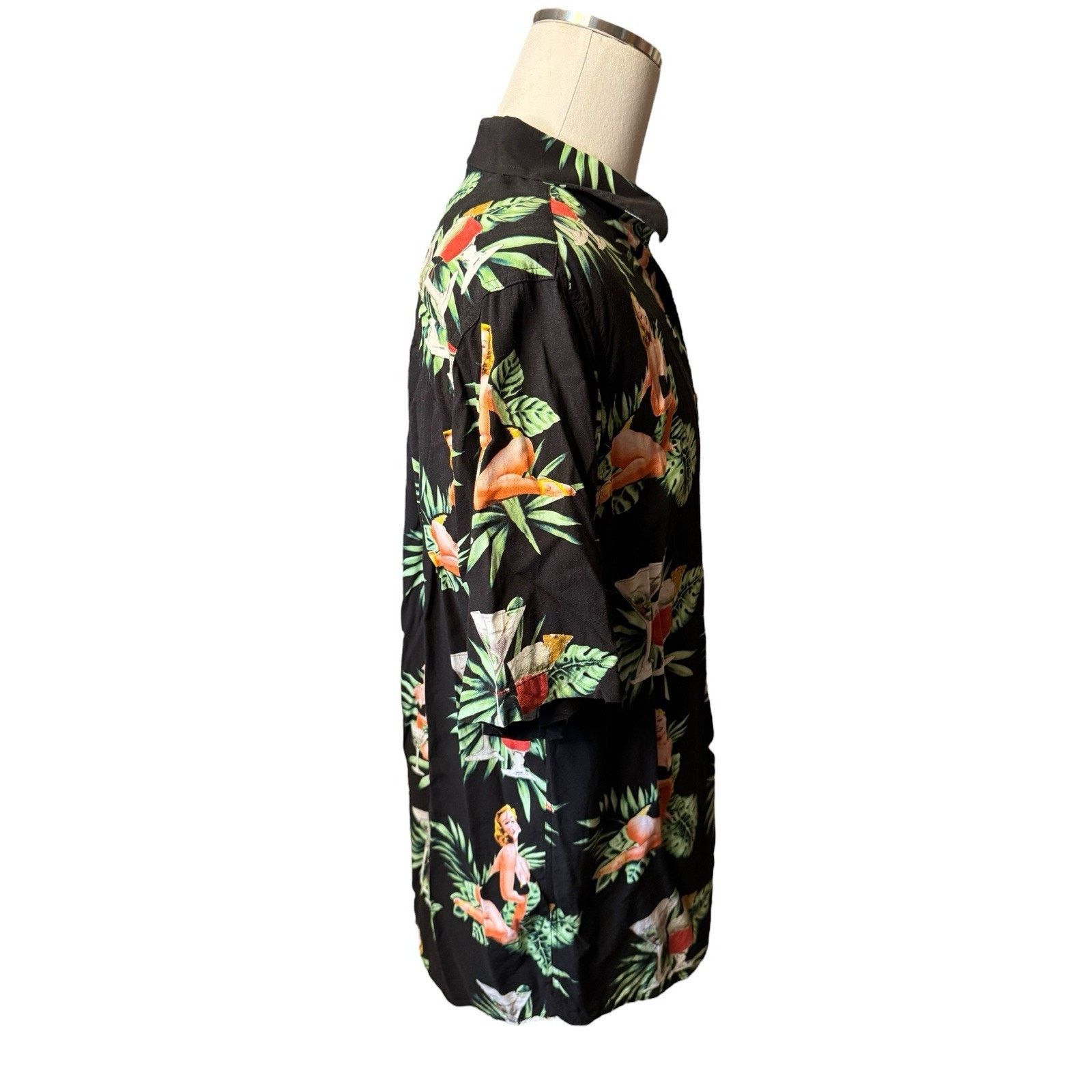Other Junction West Pin Up Girl Martini Hawaiian Shirt Floral Size US L / EU 52-54 / 3 - 5 Thumbnail