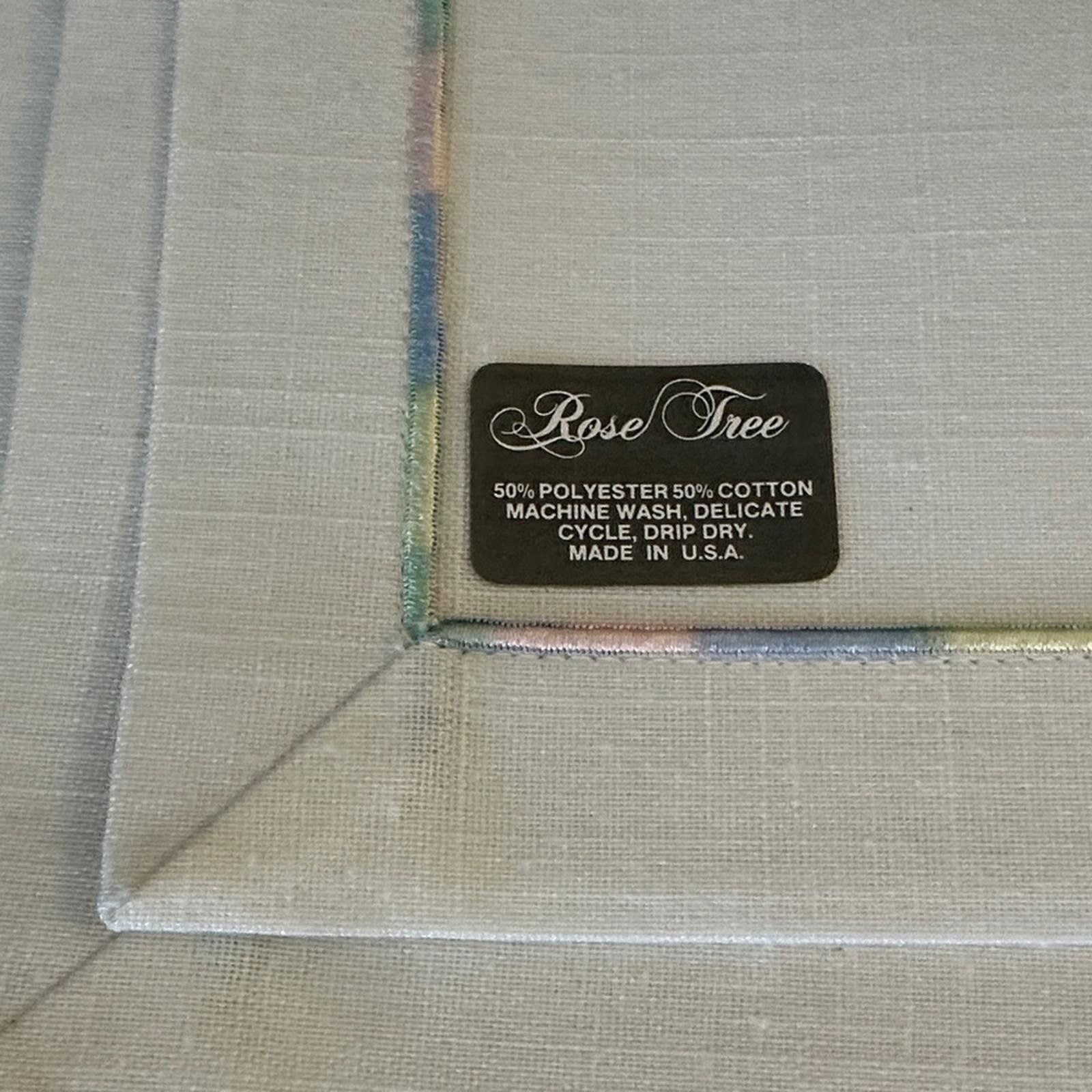 Other Easter White Linen Placemats Pastel Trim Napkins Set of 4 Size ONE SIZE - 2 Thumbnail