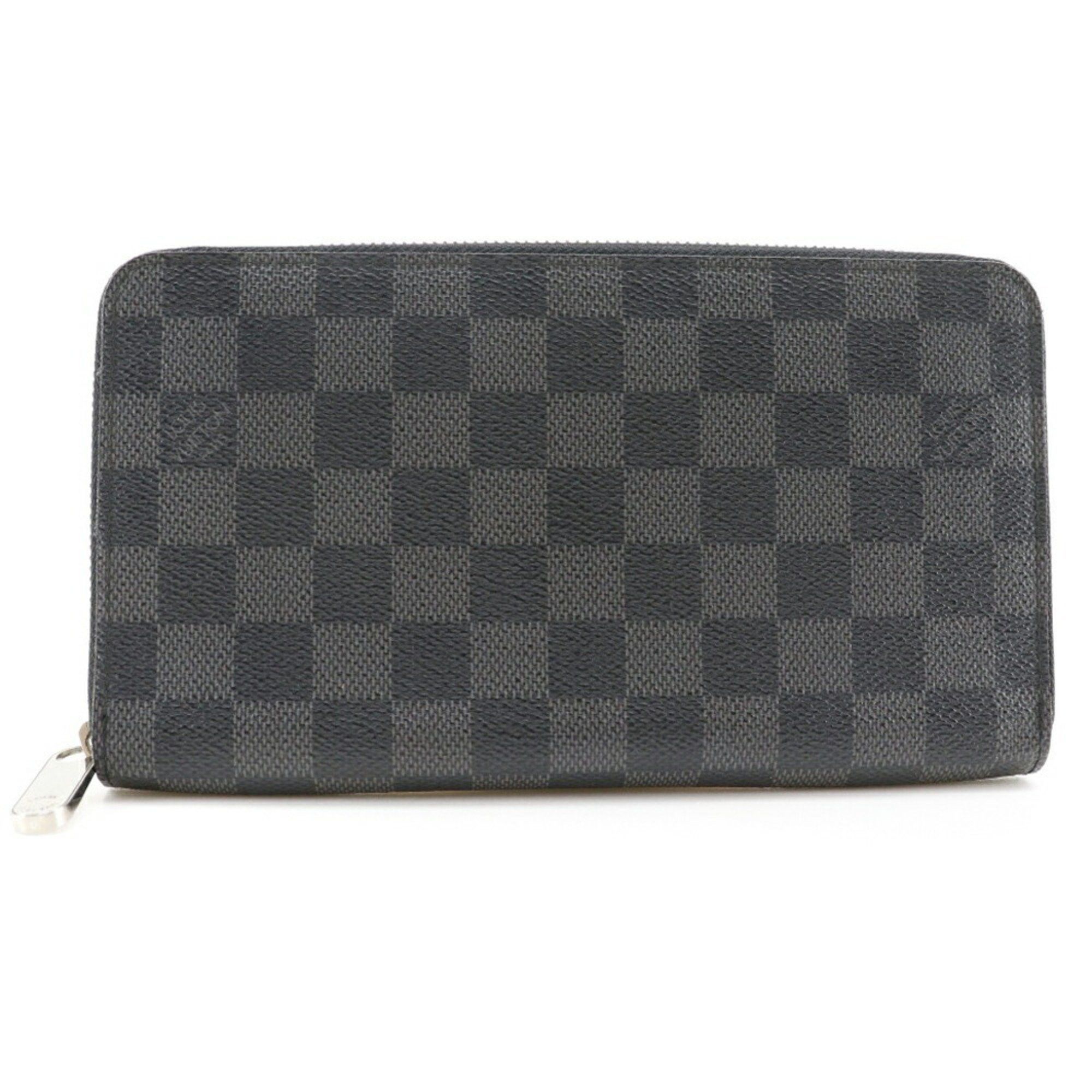 LOUIS VUITTON Zippy Organizer Long Wallet N63077 Damier Graphite Canva