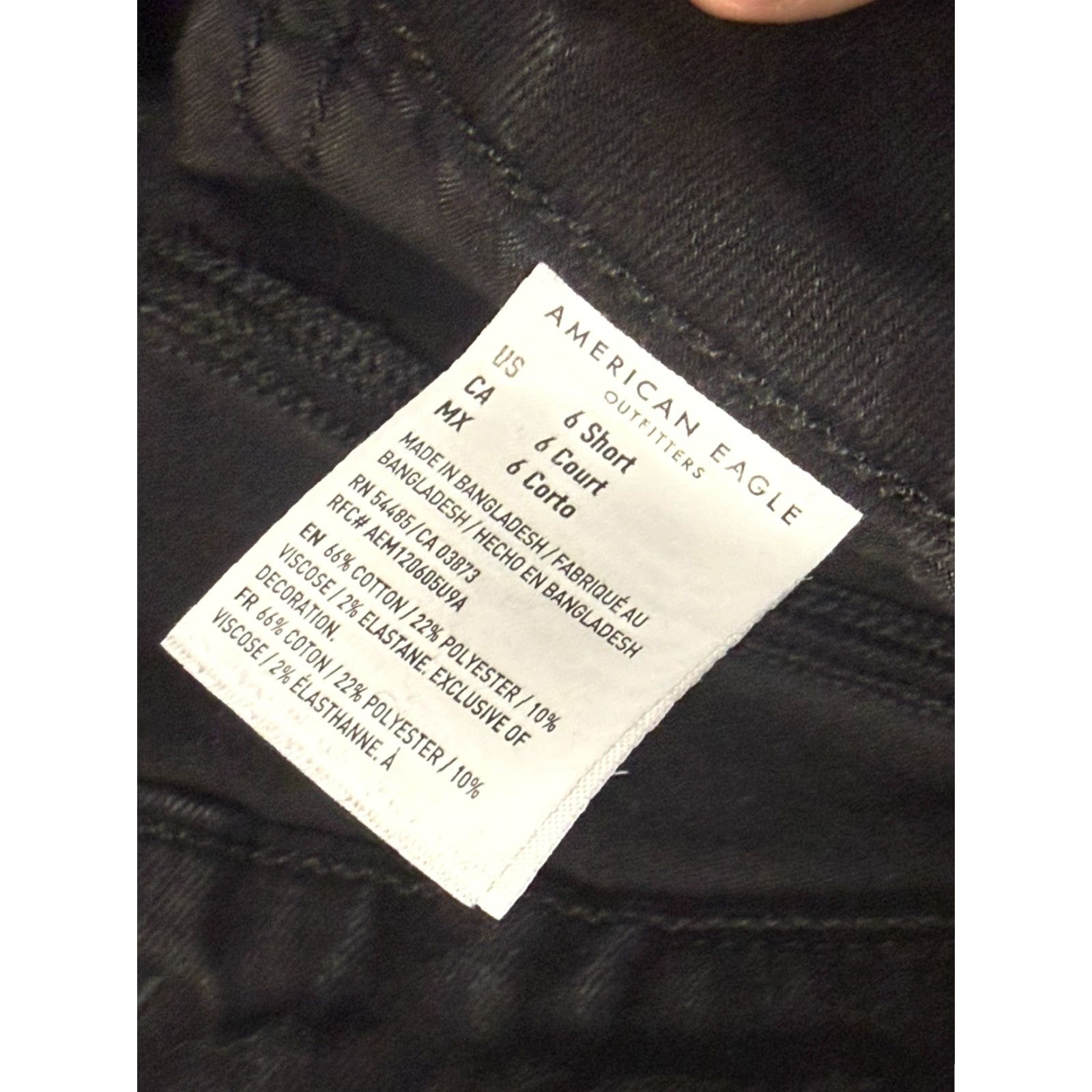 American Eagle Outfitters VINTAGE? (No) American Eagle Outfitters Jeans Women's Size 6 Black Skinny High Rise Dark Wash Jeans Size 28" / US 6 / IT 42 - 6 Thumbnail