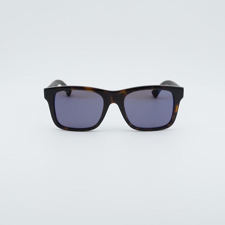 Gucci Gucci GG0008S 003 Sunglasses Havana Rectangle Frame Size ONE SIZE - 6 Thumbnail