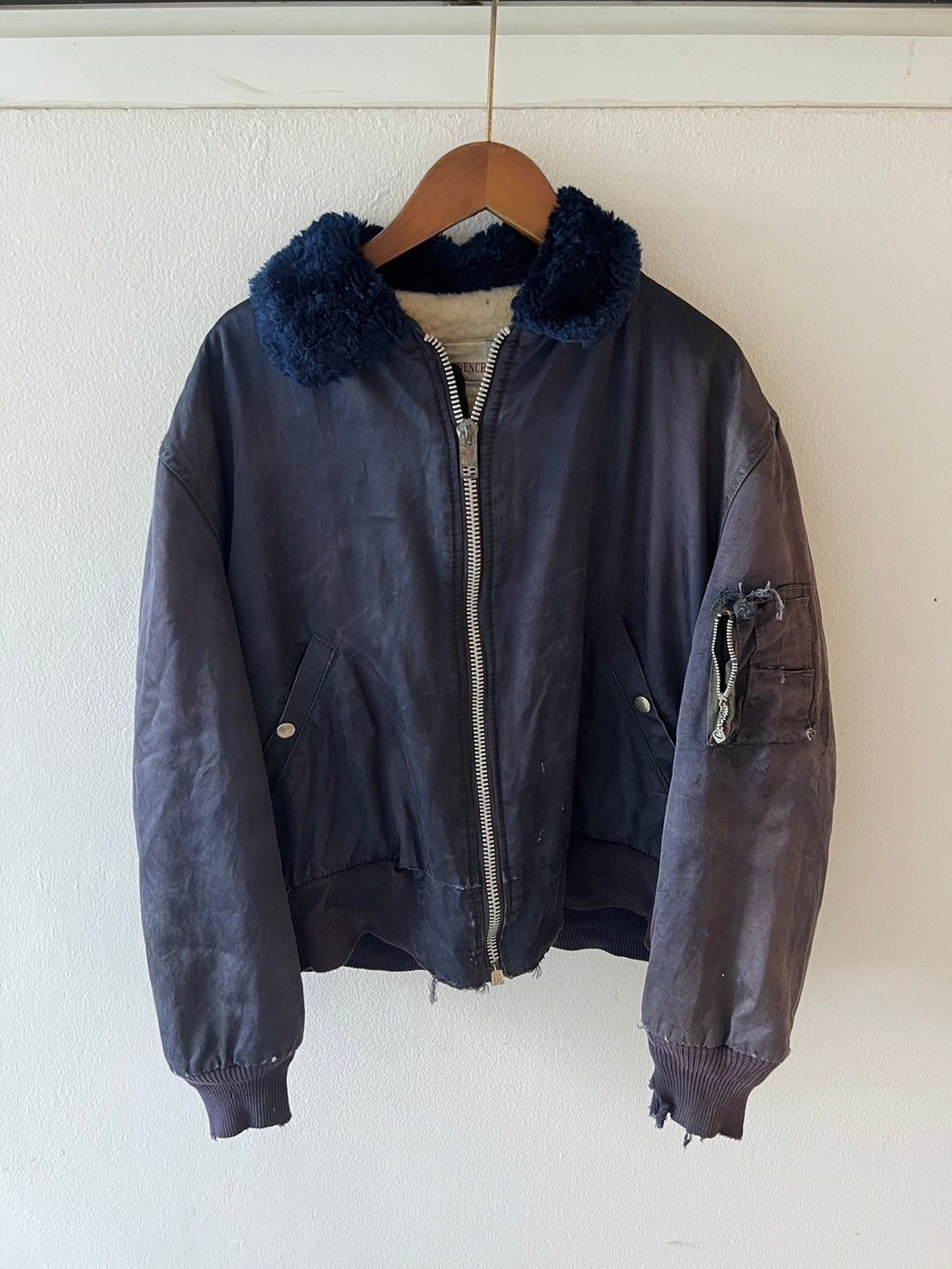 Vintage Vintage Aldencrest Line Fur Bomber Flight Jacket Size US M / EU 48-50 / 2 - 1 Thumbnail