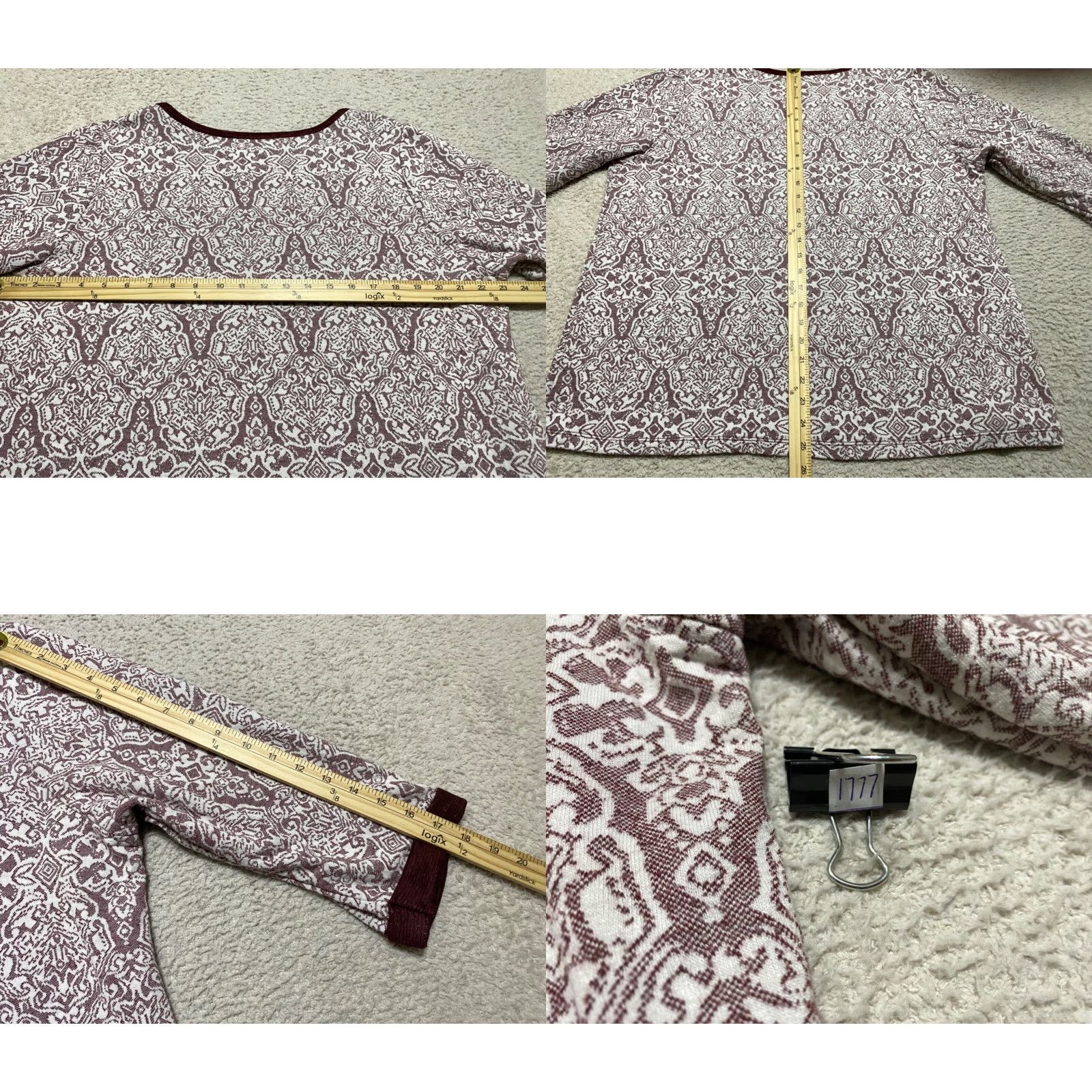 Vintage CJ Banks Womens 1X Plus Shirt Red Geometric 3/4 Sleeve V-Neck Pullover Rayon Shirt Womens 1X Red Geometric 3/4 Sleeve V-Neck Pullover Rayon CJ Banks Size XL / US 12-14 / IT 48-50 - 8 Thumbnail