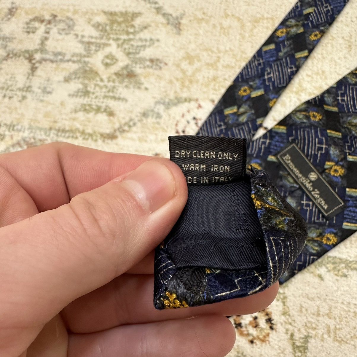 Ermenegildo Zegna Vintage Ermenegildo Zegna Tie Silk Y2K 90s USA Size ONE SIZE - 8 Thumbnail