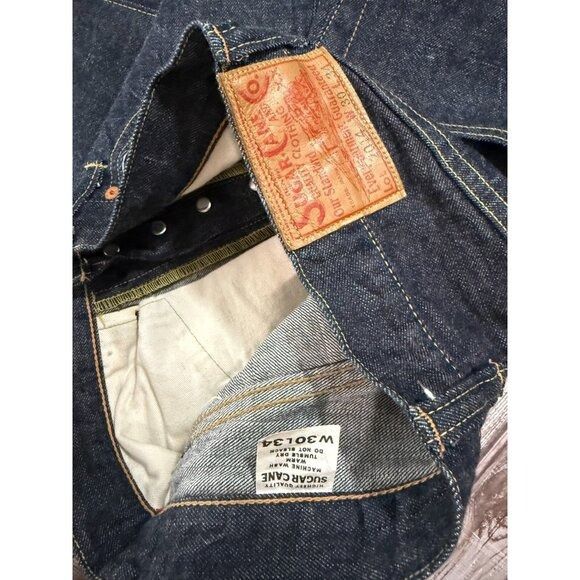 Sugar Cane Sugar Cane SC4 2014 Slim Straight Jeans size 30 x 34 color r Size US 30 / EU 46 - 2 Thumbnail