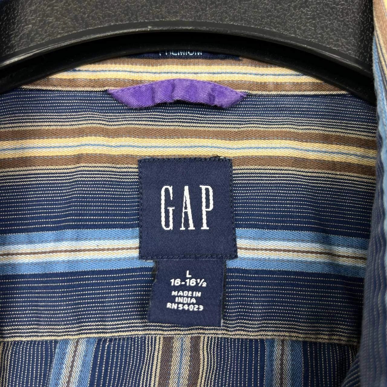 Gap Gap Button Up Shirt Men 16-16 1/2 Striped Collared Cotton L Size US L / EU 52-54 / 3 - 8 Thumbnail