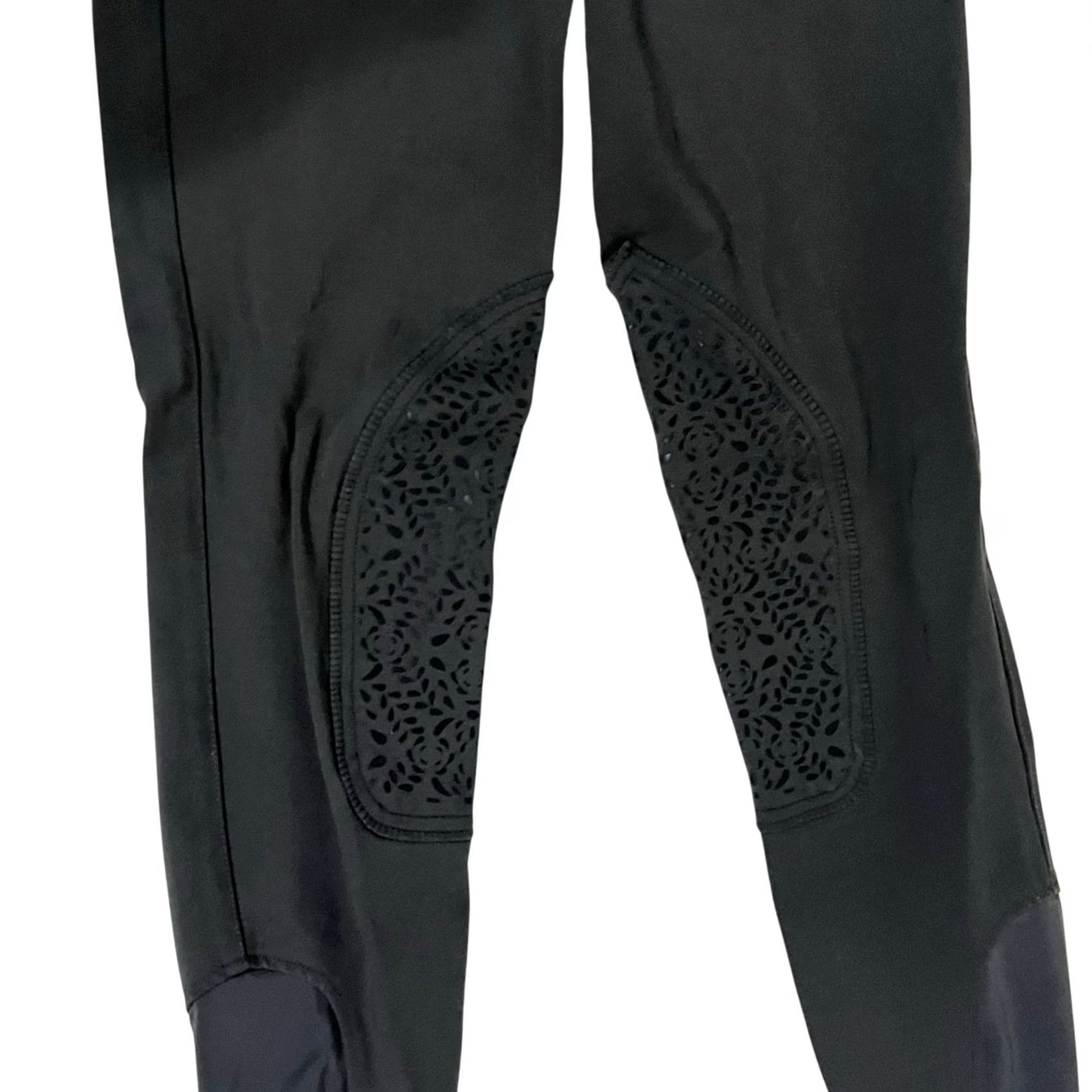 Vintage Piper by SmartPak Breeches Pants Equestrian Knee Patch Gray Euro Seat Womens 28R Size 28" / US 6 / IT 42 - 3 Thumbnail