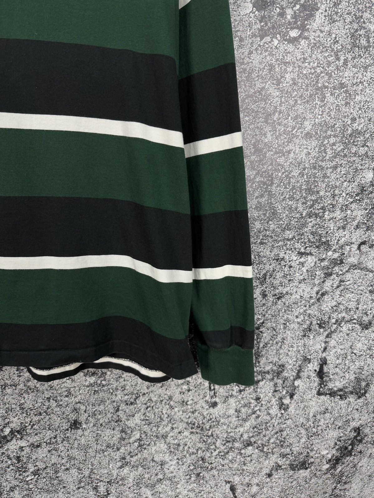 Polo Ralph Lauren × Ralph Lauren × Vintage Mens Polo Ralph Lauren R.L.F.C 1923 Skulls Striped Hoodie Size US L / EU 52-54 / 3 - 5 Thumbnail