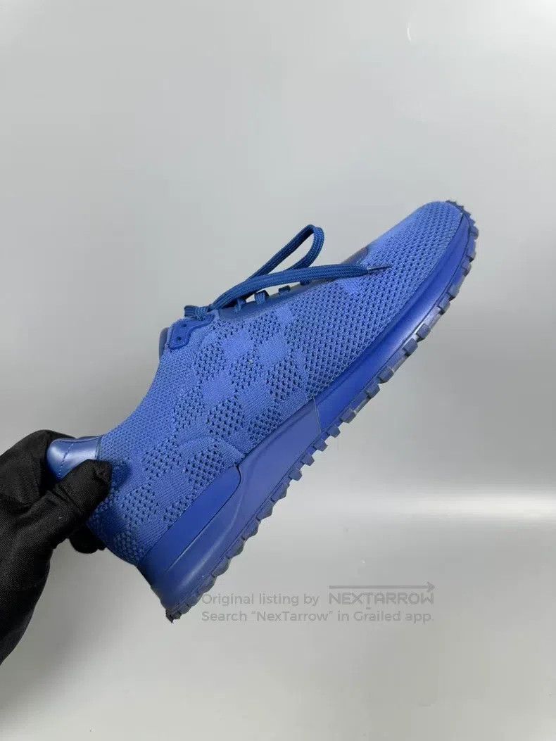 Louis Vuitton Louis Vuitton Blue woven checkerboard sneakers Size US 7 / EU 40 - 7 Thumbnail
