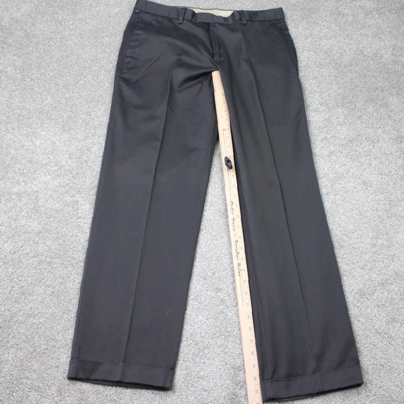 Dockers Dockers Pants Mens 34x32 Brown Flat Front Chino NWT Vintage No Wrinkles Cuffed Stretch Pockets Logo Dockers Signature Khaki Size US 34 / EU 50 - 3 Thumbnail