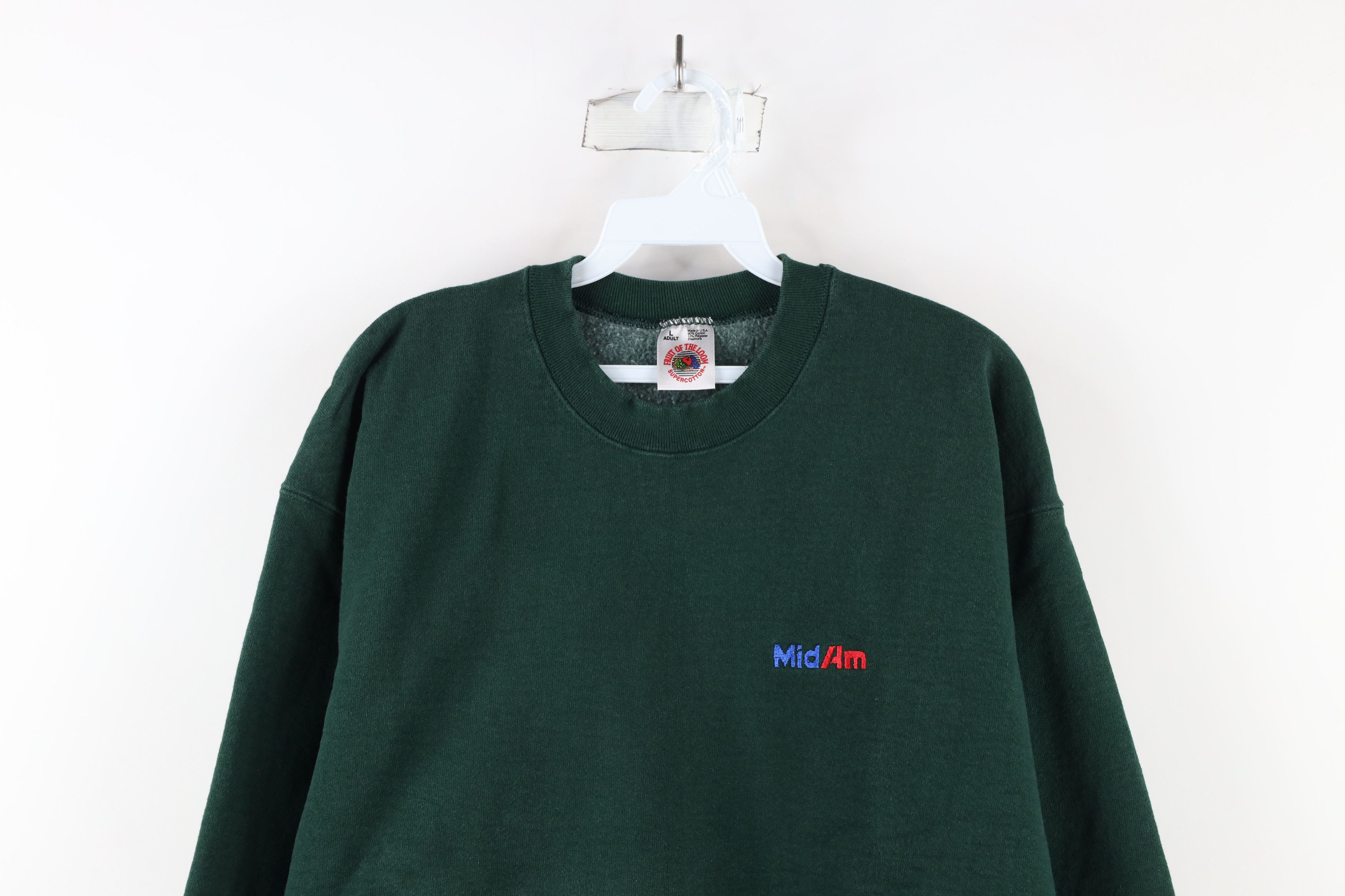 Vintage Vintage 90s Mid Am Building Supplies Heavyweight Sweatshirt Size US L / EU 52-54 / 3 - 2 Thumbnail