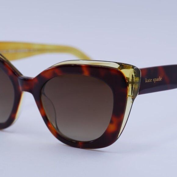 Kate Spade Kate Spade MARIGOLD/S 0086 LA Sunglasses Havana Cat Eye Size ONE SIZE - 3 Thumbnail