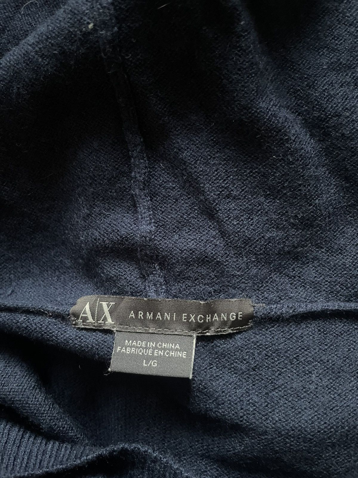 Armani Exchange × Designer × Vintage Armani Exchange Sweater with Hoodies Size L / US 10 / IT 46 - 3 Thumbnail