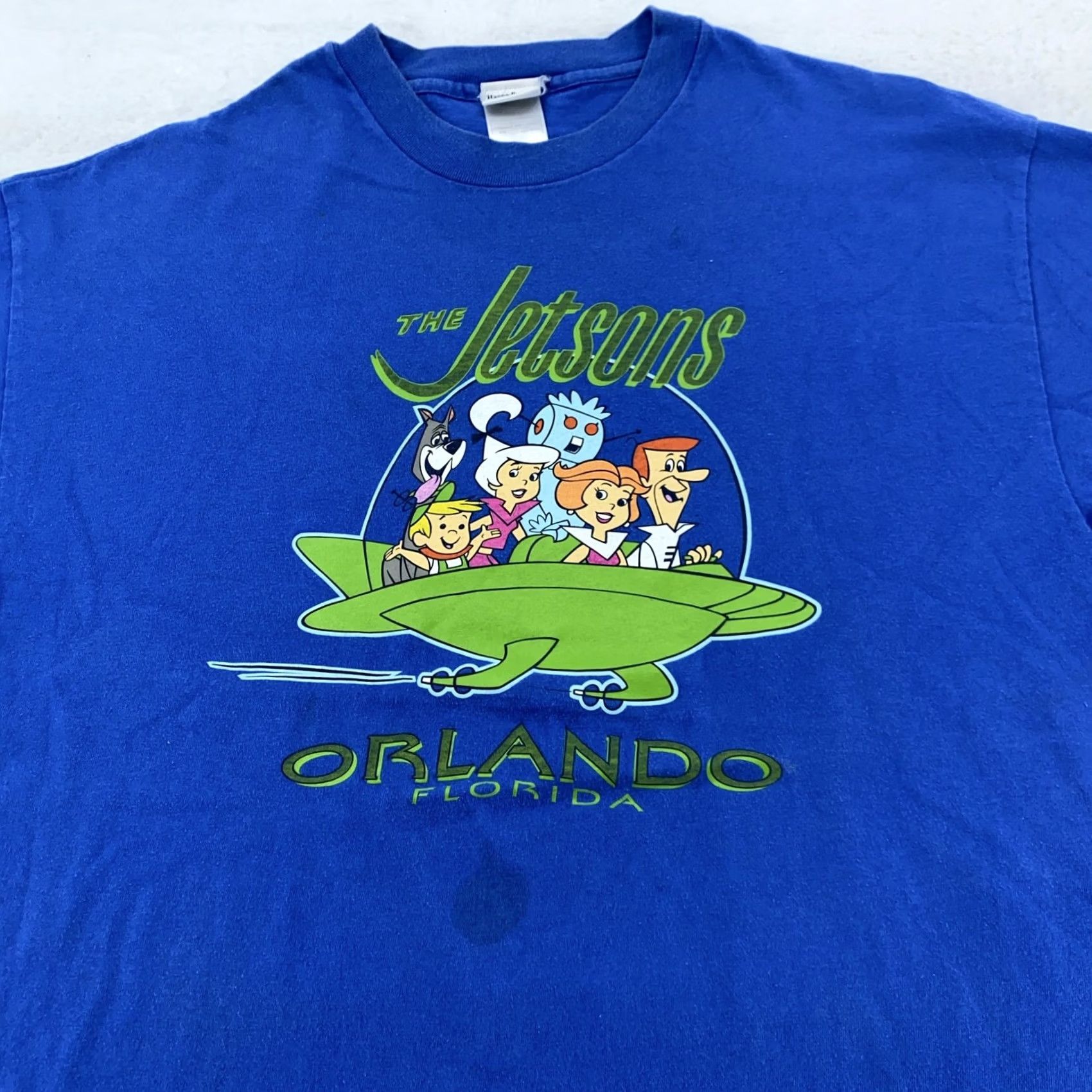 Vintage VINTAGE Hanna-Barbera Jetsons Shirt Mens XL Blue 90s Cartoon T-Shirt Crew Neck Short Sleeve Graphic Print Florida Orlando Boys Mens Size US XL / EU 56 / 4 - 2 Thumbnail