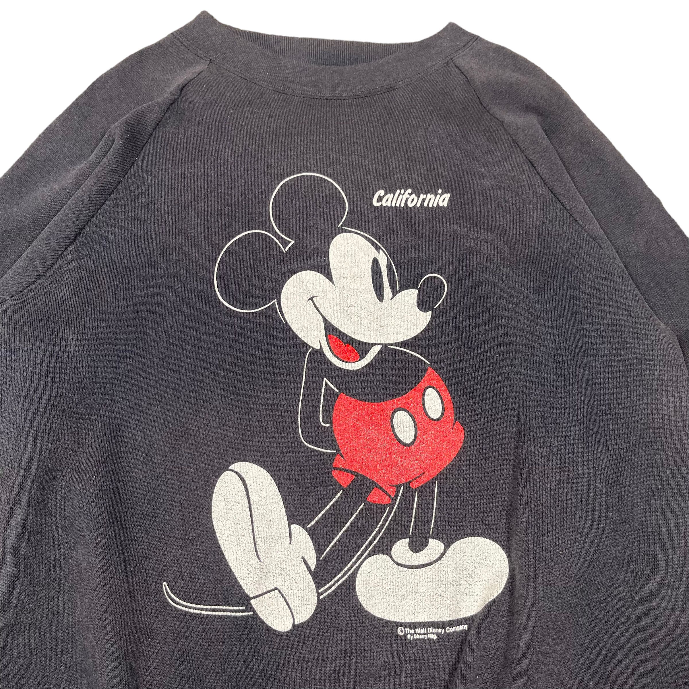 Mickey Mouse × Vintage Vintage 1980 Oneita Mickey Mouse Sun Faded Crewneck Size US L / EU 52-54 / 3 - 3 Thumbnail