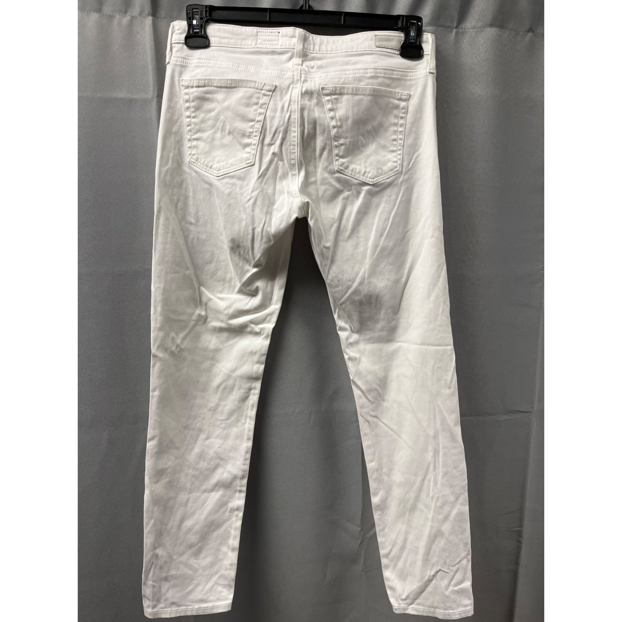 AG Adriano Goldschmied Adriano Goldschmied Women's Jeans White Slim/straight/ankle Size 28" / US 6 / IT 42 - 2 Thumbnail
