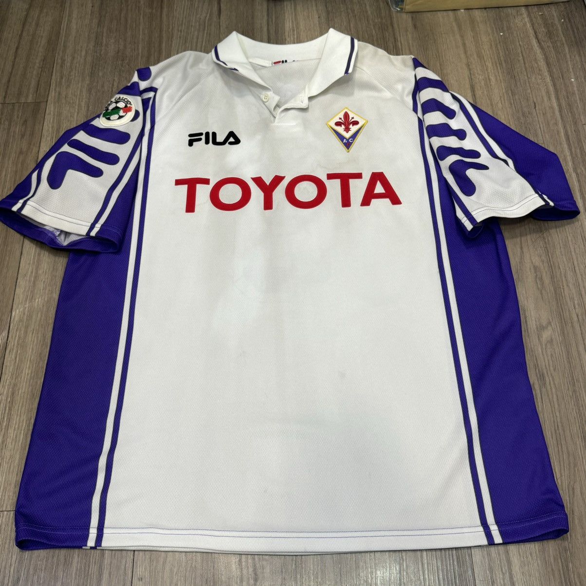 Fila Fiorentina 99/00 away shirt #9 Batistuta Size US XL / EU 56 / 4 - 1 Thumbnail