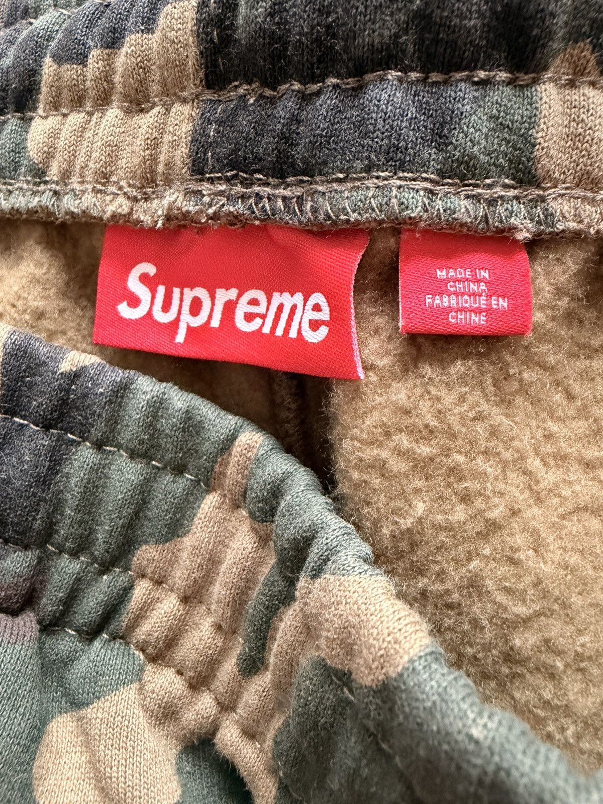 Supreme Supreme Satin Appliqué Sweatpant ‘Woodland Camo’ Size US 38 / EU 54 - 3 Thumbnail
