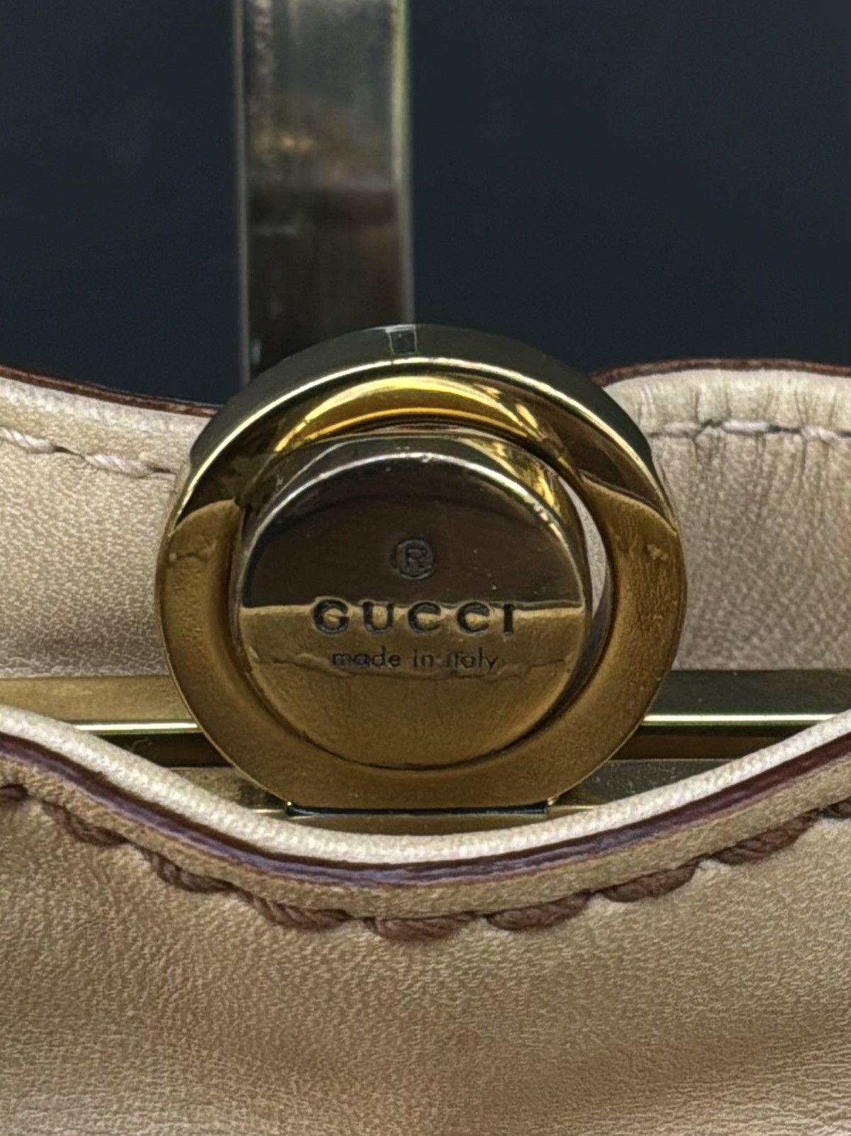 Gucci Gucci - Tom Ford Era - Floral Tattoo Bamboo Leather Shoulder Size ONE SIZE - 13 Thumbnail