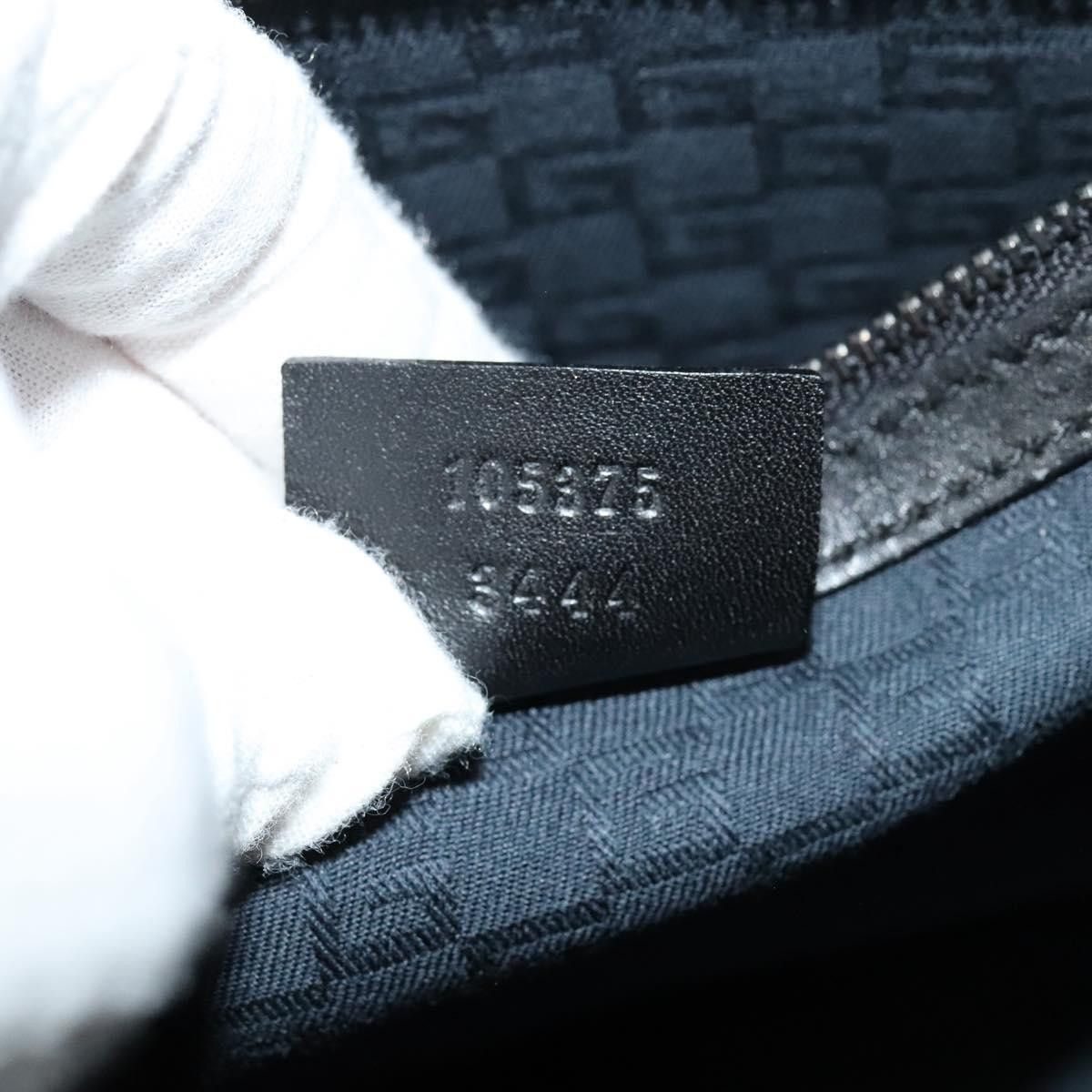 Gucci GUCCI Shoulder Bag Leather Black Silver Size ONE SIZE - 12 Thumbnail