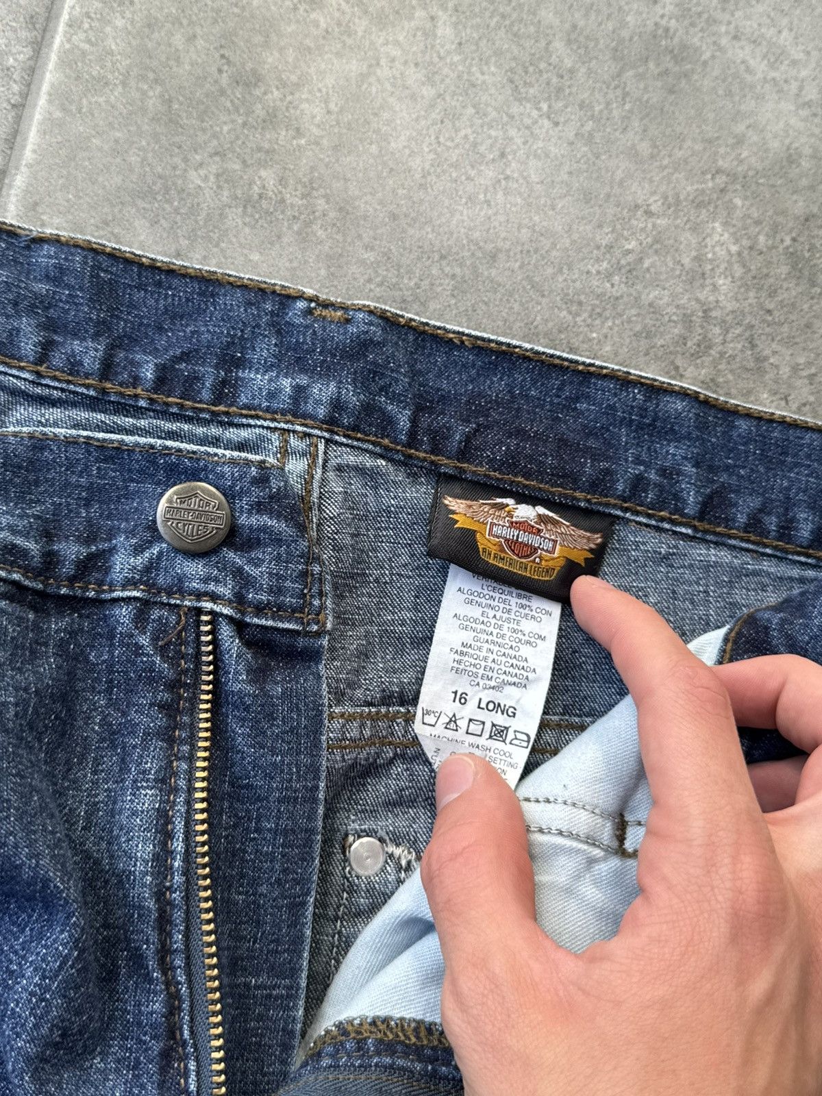 Harley Davidson Vintage Harley Davidson Jeans Opium Grunge Y2K Size US 32 / EU 48 - 6 Thumbnail