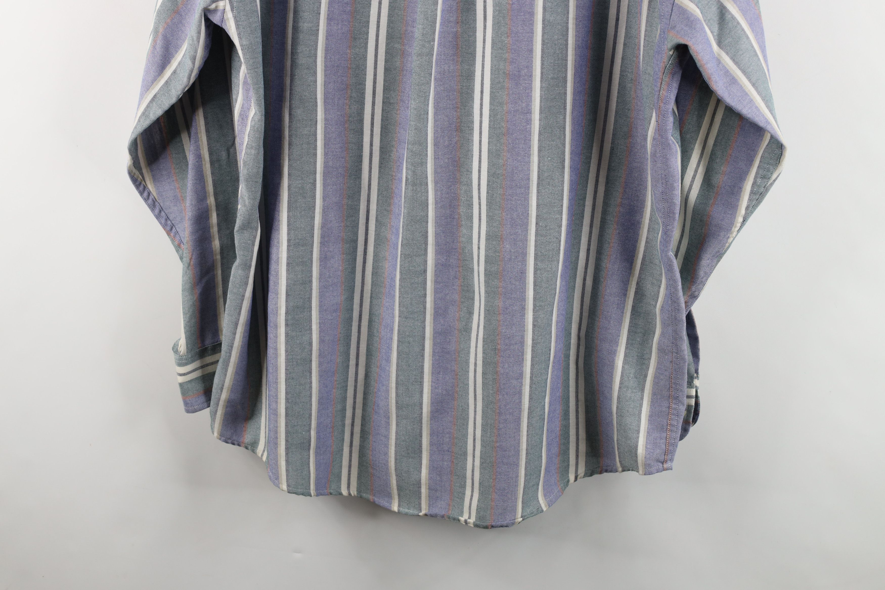 Vintage Vintage 90s Streetwear Block Oxford Cotton Button Down Shirt Size US XL / EU 56 / 4 - 9 Thumbnail