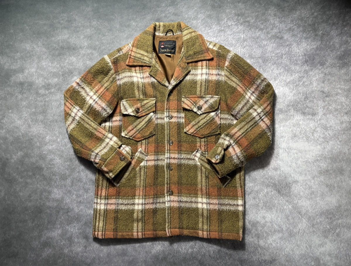 Vintage Vintage Plaid Jacket Lined Chore Coat Wool Deacon Bros Hunt Size US L / EU 52-54 / 3 - 16 Thumbnail