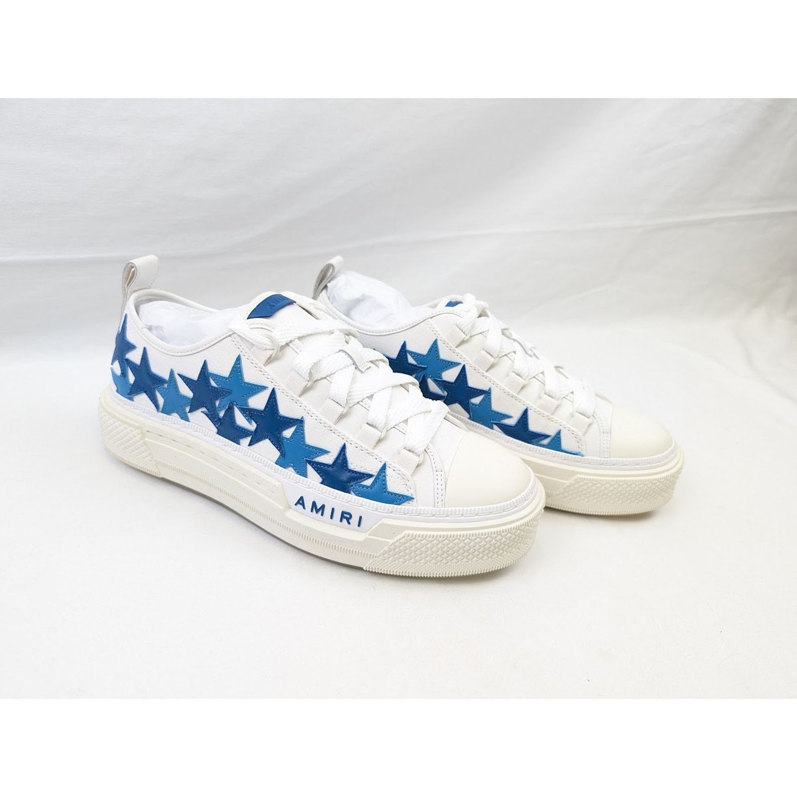Amiri o1rshd1 Stars Court Low-Top Sneakers in Blue Size US 11 / EU 44 - 12 Thumbnail