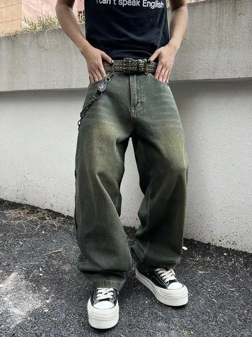 Jean DENIM Y2K DRIP baggy jeans pants Size US 36 / EU 52 - 4 Thumbnail