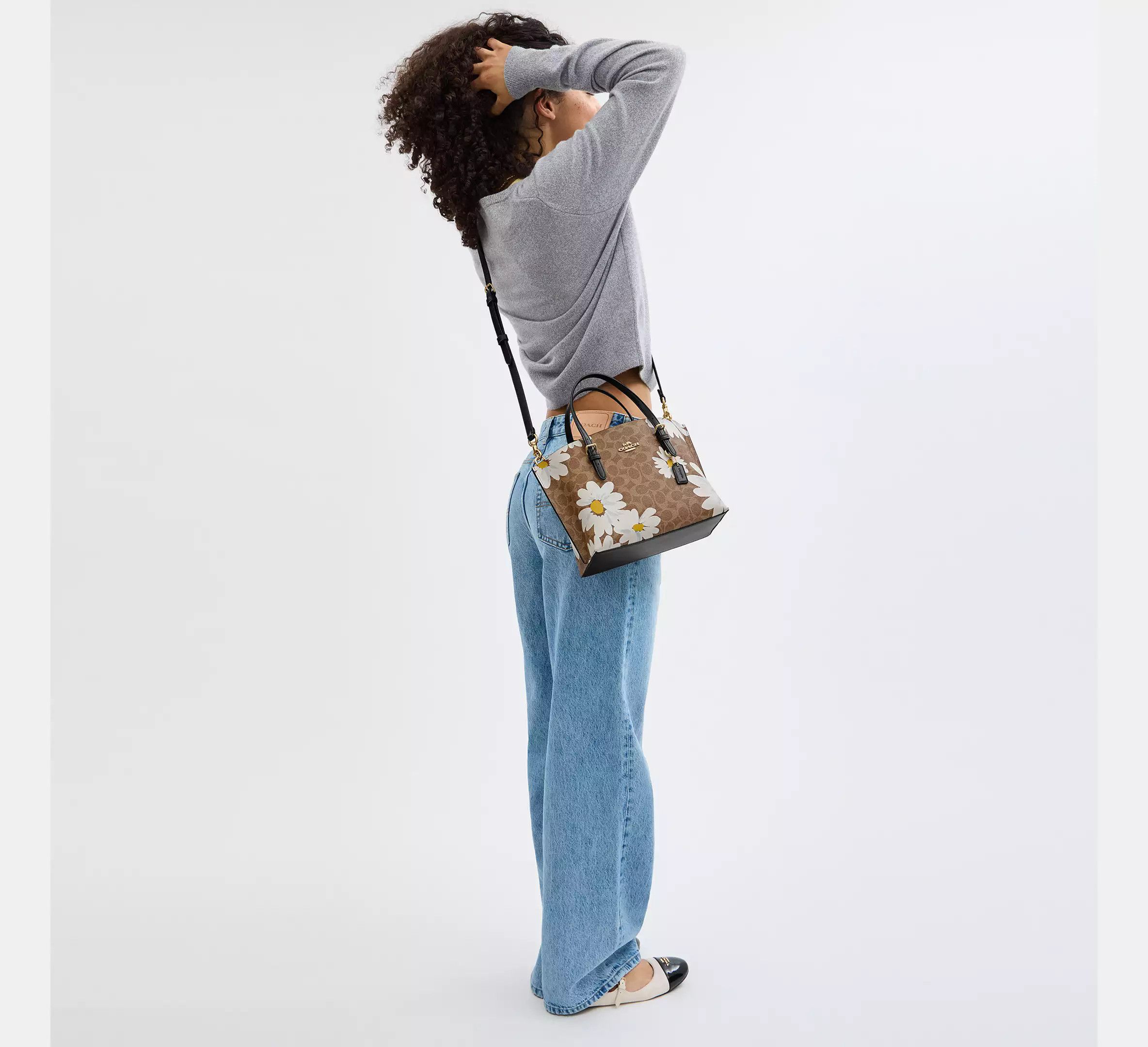 Coach Mollie Tote Bag 25 In Signature Canvas With Floral Print Size ONE SIZE - 9 Thumbnail