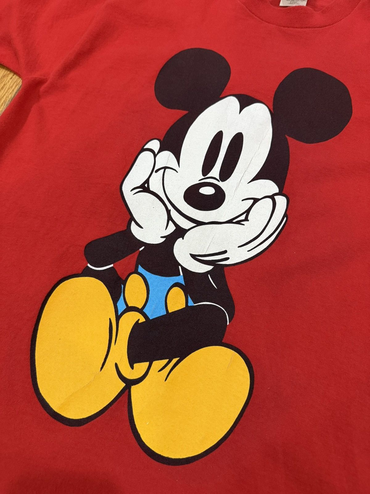 Vintage Vintage Red Mickey Front and Back Tee Size US L / EU 52-54 / 3 - 2 Thumbnail