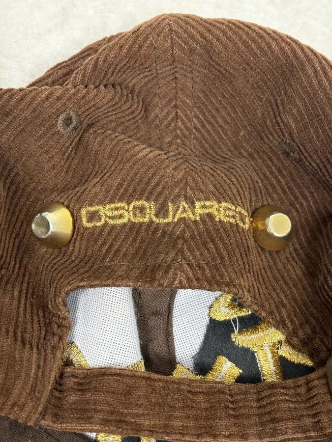 Dsquared2 AW2005 Dsquared2 Brown Angel Embroidered Corduroy Cap Size ONE SIZE - 7 Thumbnail