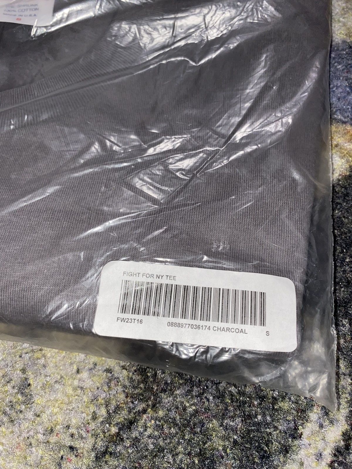 Supreme Supreme Fight For New York Tee Charcoal Size US S / EU 44-46 / 1 - 4 Thumbnail