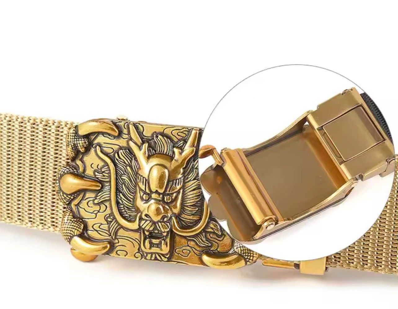Designer 125cm Dragon Craving Buckles Belts Size ONE SIZE - 2 Thumbnail