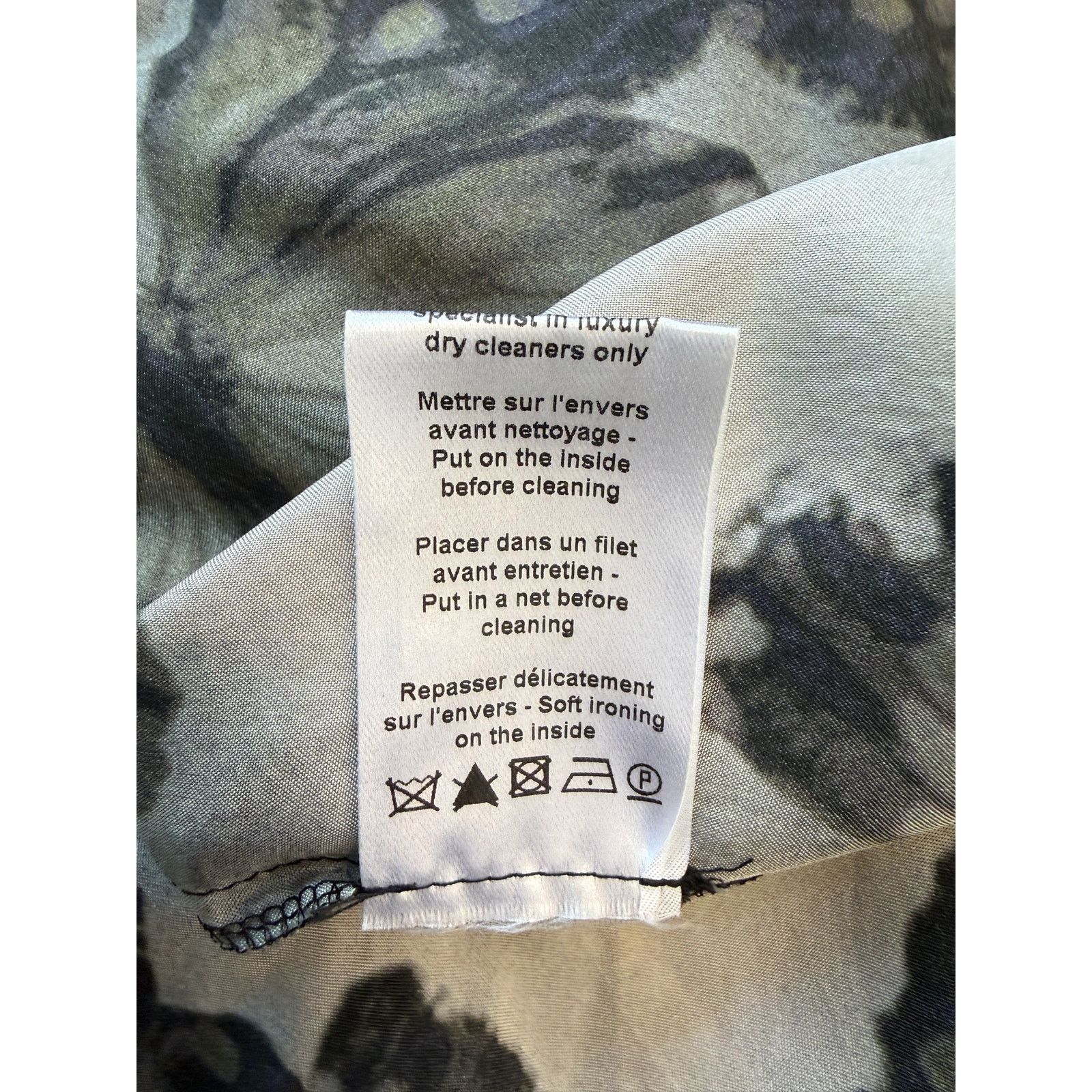 Lanvin Lanvin Alber Elbaz FW13 Silk Butterfly Print Fishtail Dress Size S / US 4 / IT 40 - 7 Thumbnail