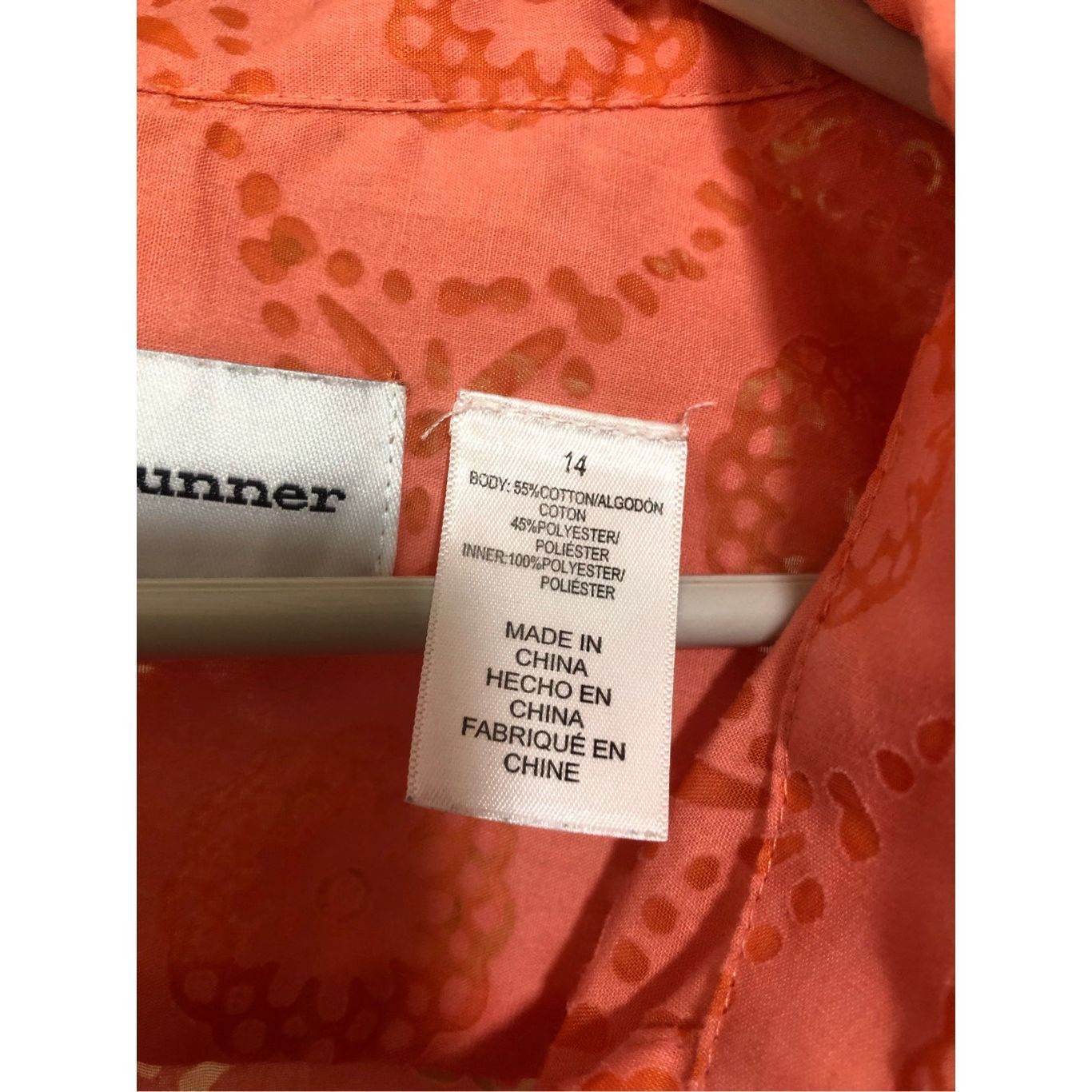 Other Alfred Dunner Women’s Light Coral Pink Floral Print Short Sl Size XL / US 12-14 / IT 48-50 - 5 Thumbnail