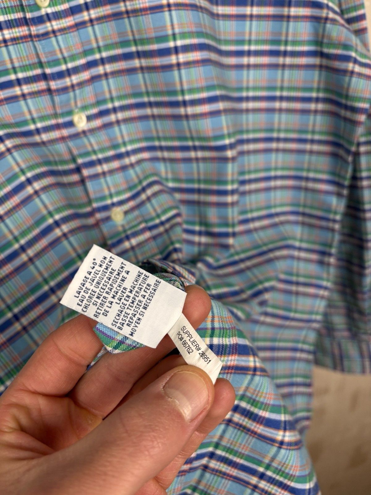 Ralph Lauren Ralph Lauren Check Long Sleeve Shirt Button Down Size US L / EU 52-54 / 3 - 10 Thumbnail
