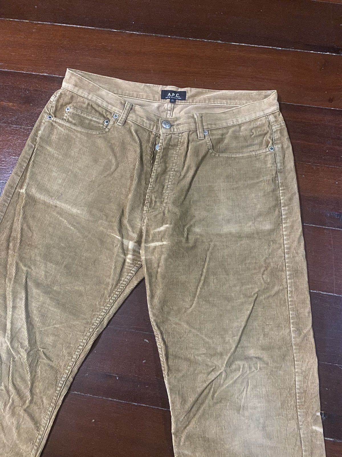 A.P.C. Vintage y2k hiver 2000 A.P.C. Valvet flare faded pants Size US 35 - 5 Thumbnail